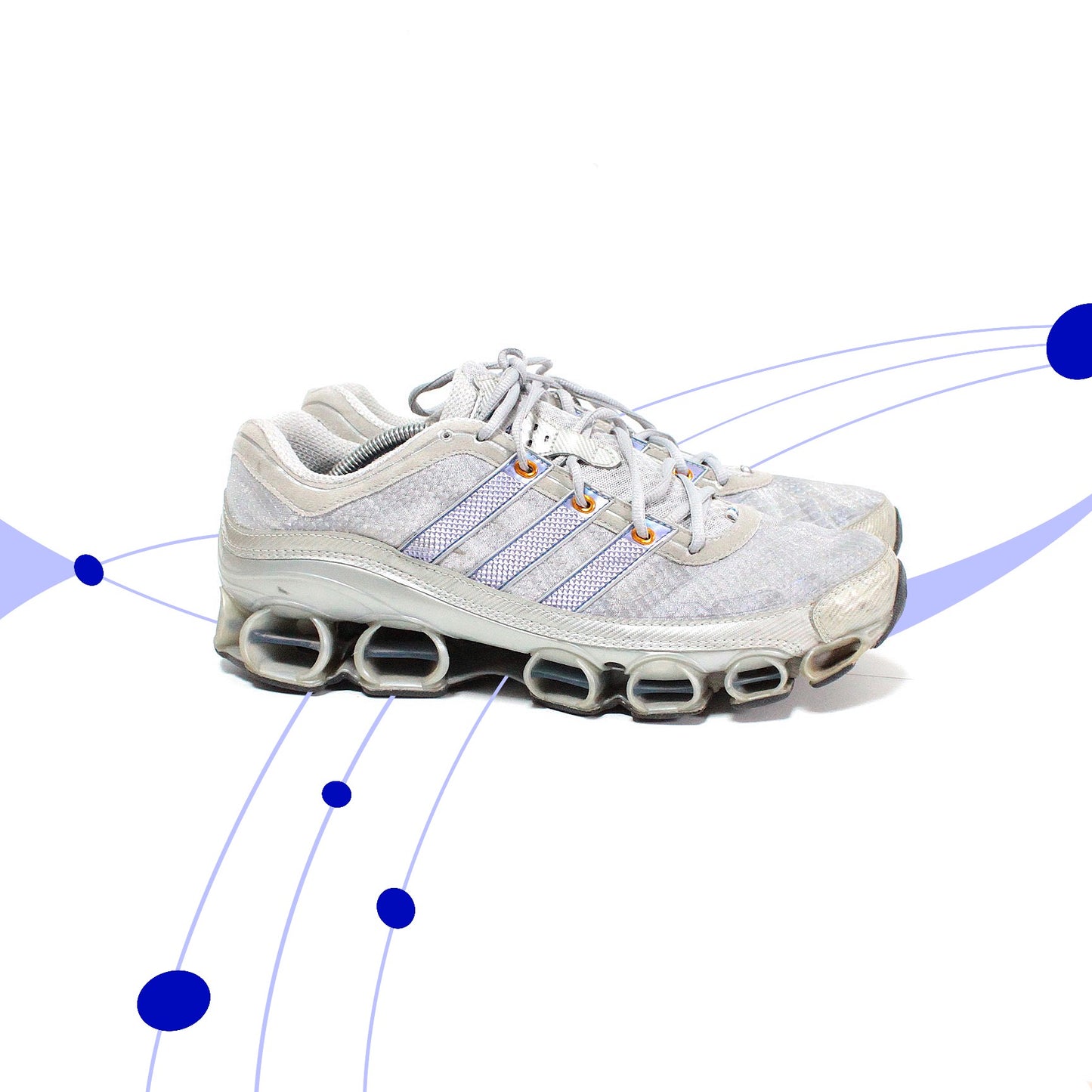đ” Adidas Silver Blue Bounce